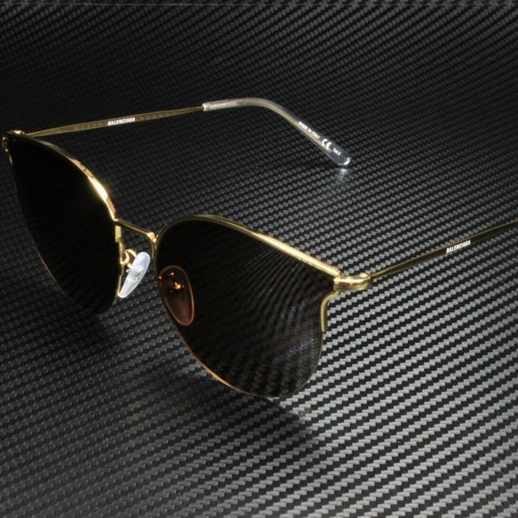 Balenciaga Unisex Gold and Brown Sunglasses! - Picture 1 of 4